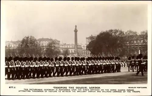 Ak London City, Trooping the Colour, Horse Guards Parade, King's Birthday