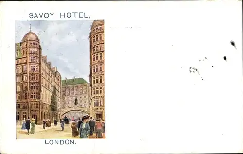 Künstler Ak London City, Savoy Hotel