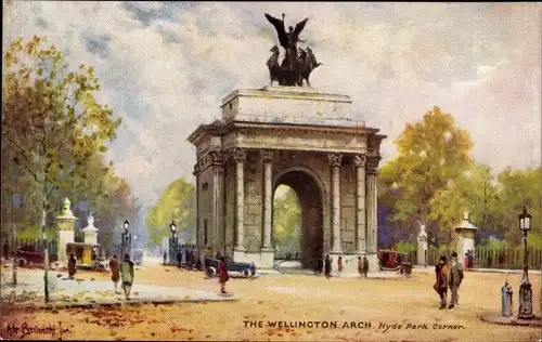 Künstler Ak Breanski, London City, Wellington Arch, Hyde Park Corner