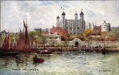 Künstler Ak Breanski, London City, Tower of London