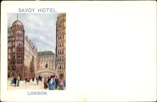 Künstler Ak London City, Savoy Hotel