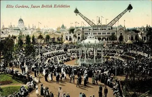 Ak London City, Elite Gardens, Japan British Exhibition
