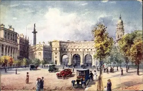 Künstler Ak Wimbush, London City, New Admiralty Arch, the Mall