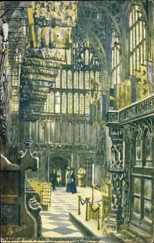 Künstler Ak Flower, Charles, London City, Chapel of Henry VII, Westminster Abbey