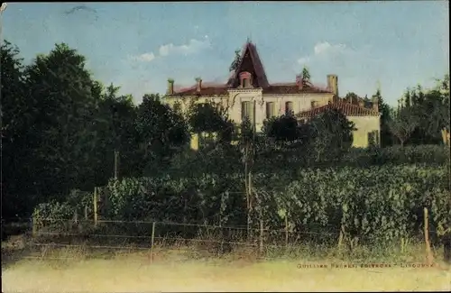 Ak Libourne Gironde, Château