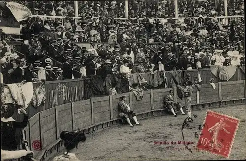 Ak Gironde, Brindis du Matador, Partie in der Stierkampfarena