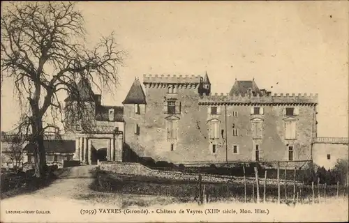 Ak Vayres Gironde, Château