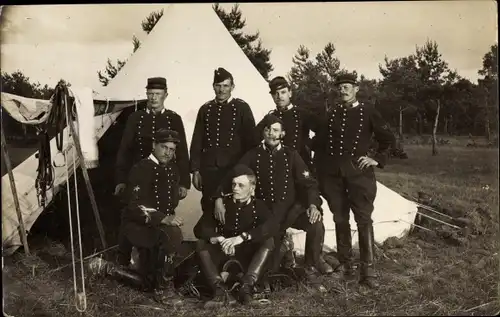 Ak Chalons sur Marne, Camp de Chalons, Gruppenbild