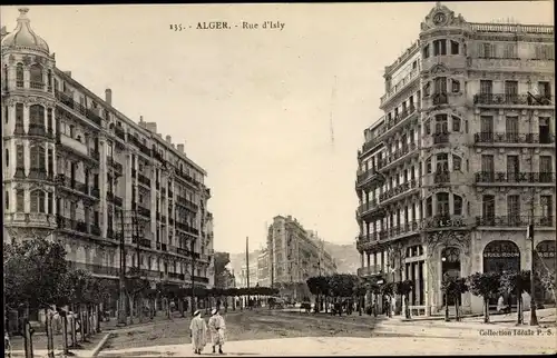 Ak Algier Alger Algerien, Rue d'Isly