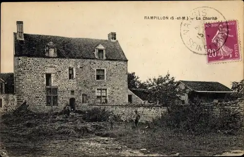 Ak Rampillon Seine-et-Marne, La Charite