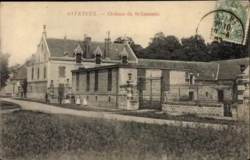 Ak Le Chatelet en Brie Seine et Marne, Saveteux, Chateau de St. Gemmes