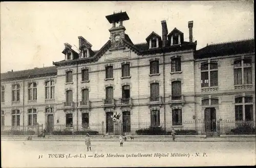 Ak Tours Indre-et-Loire, École Mirabeau