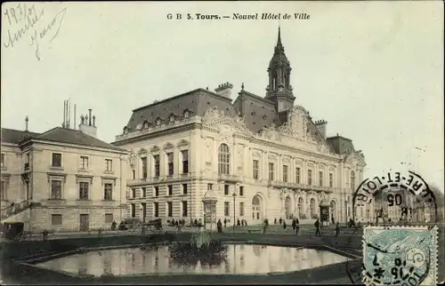 Ak Tours Indre-et-Loire, Nouvel Hôtel de Ville