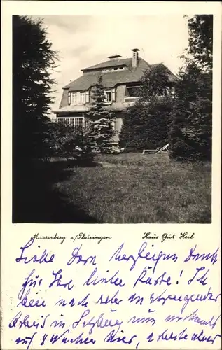 Ak Masserberg in Thüringen, Haus Gut Heil