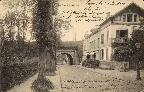 Ak Hauts de Seine Frankreich, La Route de Sevres