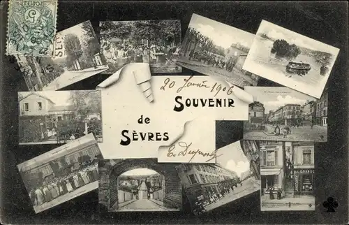 Ak Sèvres Hauts de Seine, Souvenir