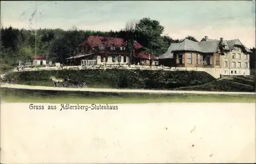 Ak Schleusingen in Thüringen, Stutenhaus, Adlersberg