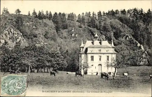 Ak Saint Laurent de Condel Calvados, Le Chateau de Pouquet