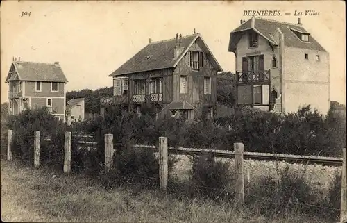 Ak Bernieres sur Mer Calvados, Les Villas