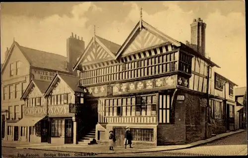 Ak Chester Cheshire, The Falcon, Bridge Street