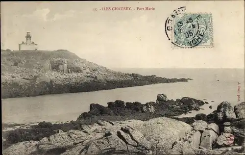 Ak Îles Chausey Chausey Inseln im Ärmelkanal, Pont Marie