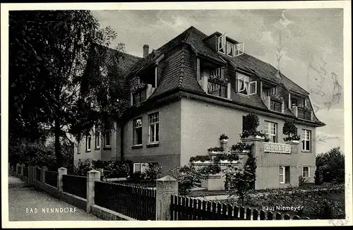 Ak Bad Nenndorf an der Weser, Haus Niemeyer