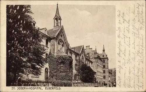Ak Elberfeld Wuppertal in Nordrhein Westfalen, St. Joseph Hospital