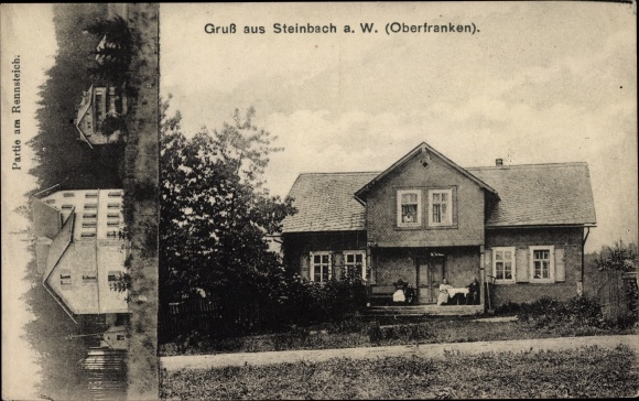 Ak Steinbach am Wald in Oberfranken, Partie am Rennsteich Nr. 10379336 ...