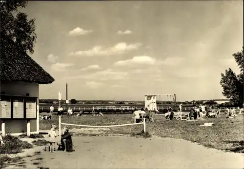 Ak Sternberg in Mecklenburg Vorpommern, Badeanstalt