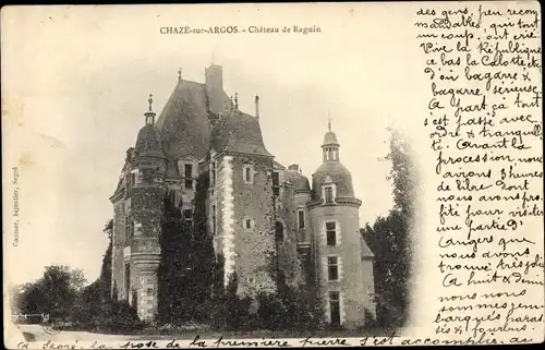 Ak Chaze sur Argos Maine et Loire, Chateau de Raguin