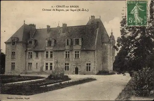 Ak Chaze sur Argos Maine et Loire, Chateau de Raguin, par Segre