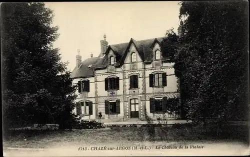 Ak Chaze sur Argos Maine et Loire, Chateau de la Violaie