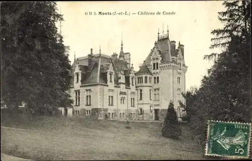 Ak Monts Indre-et-Loire, Le Château de Gande