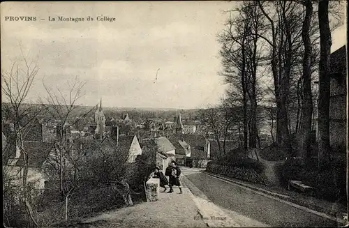 Ak Provins Seine et Marne, La Montagne du College