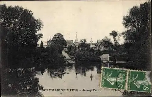 Ak Port Marly le Pecq Yvelines, Jersey Farm