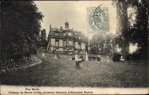 Ak Port Marly Yvelines, Chateau de Monte Christo