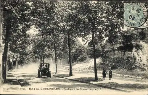 Ak Issy les Moulineaux Hauts de Seine, Boulevard des Moucartiers