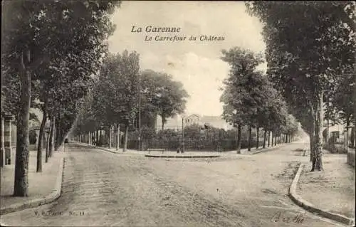 Ak La Garenne Hauts de Seine, Le Carrefour du Chateau