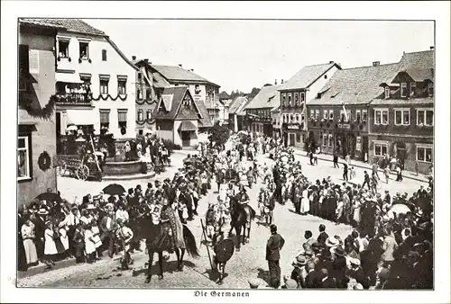 Ak Hildburghausen in Thüringen, Die Germanen, Stadtfest