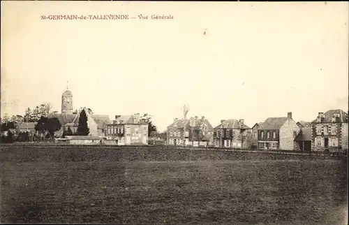 Ak Saint Germain de Tallevende Calvados, Vue generale