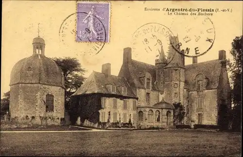 Ak Argentré du Plessis Ille et Vilaine, Le Chateau des Rochers