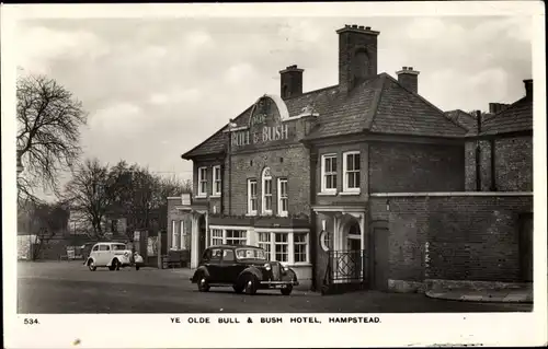 Ak Hampstead London England, The Olde Bull and Busch Hotel