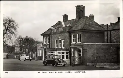 Ak Hampstead London England, Olde Bull and Bush Hotel