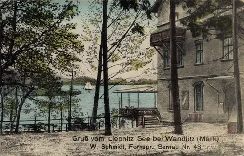 Ak Wandlitz in Brandenburg, Liepnitz See, Gasthaus