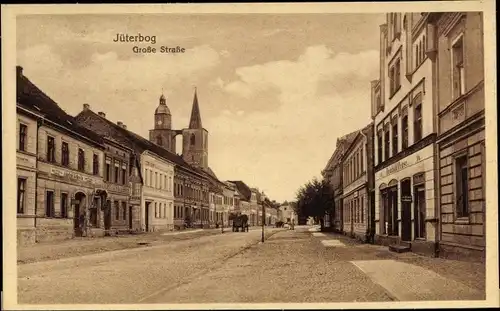 Ak Jüterbog in Brandenburg, Große Straße