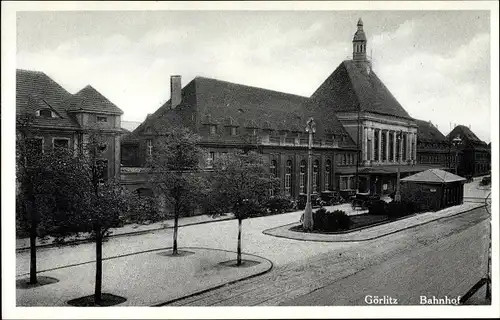 Ak Görlitz in der Lausitz, Bahnhof
