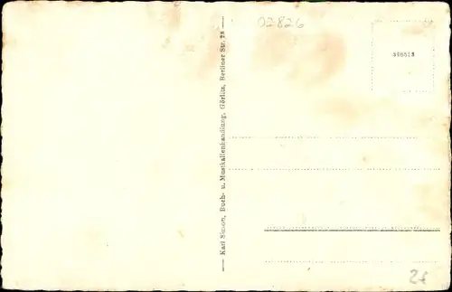 Ak Görlitz in der Lausitz, Postplatz mit Zierbrunnen