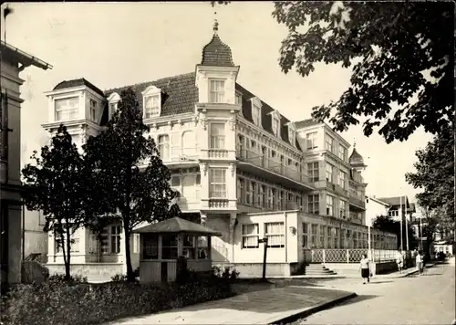 Ak Ostseebad Ahlbeck Heringsdorf auf Usedom, FDGB Erholungsheim Bernhard Göring