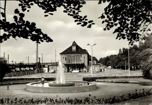 Ak Glauchau in Sachsen, Bahnhof