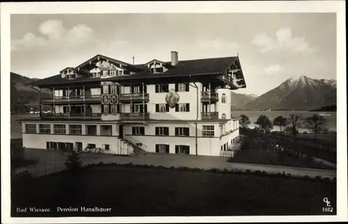 Ak Bad Wiessee in Oberbayern, Pension Hanslbauer